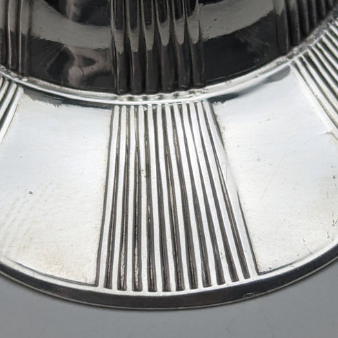 英國古董鍍銀賽馬帽茶罐勺